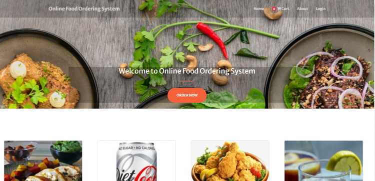 Online Food Ordering System using PHP and MySQL