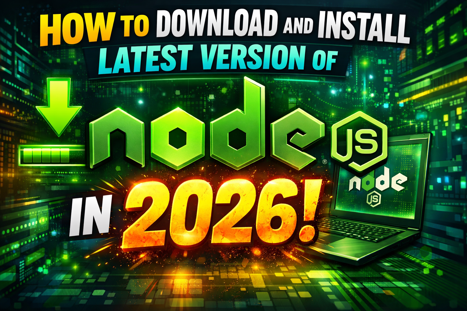 How to download and install latest version of Node JS on windows 2026