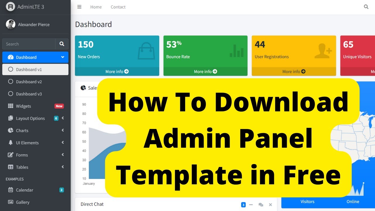 How To Download Admin Panel Template in Free
