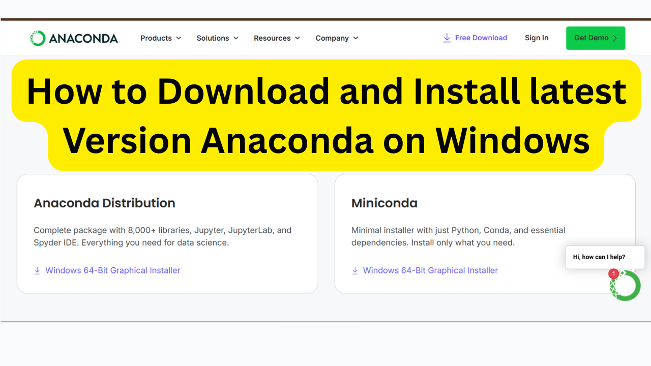 How to download install and use anaconda on windows