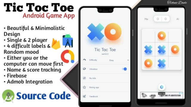 Read more about the article How to Make Tic Tac Toe Game App in android studio with source code