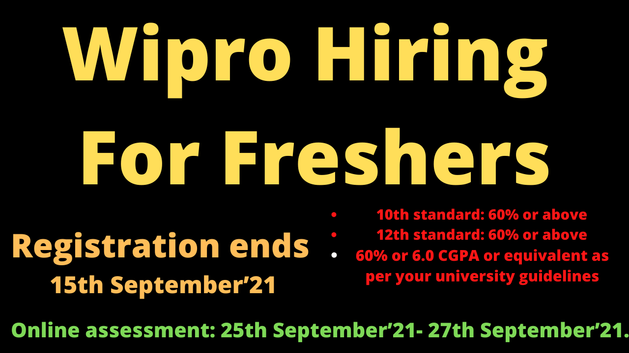 Read more about the article Wipro recruitment 2021 | Private Company Job | Wipro job apply 2021