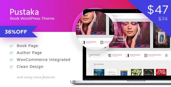 Read more about the article Pustaka – WooCommerce Theme For Book Store download in free